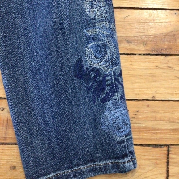 Ap.ny jeans floral embroidered denim size 6 - Picture 8 of 14